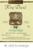 Carmel - King David Concord Kosher 0 (1.5L)