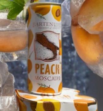 Bartenura - Peach Moscato Cans (4 pack 250ml cans)