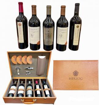 Herzog - Leather Suitecase Gift-set